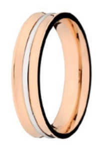 Aliança Ouro Rosa - Ref. 7502029000