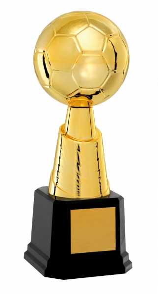 Troféu Tradicional Ref. 500651 - 36 cm, com estatueta intercambiável e plaqueta em latão para gravação.