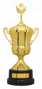 Taça dourada c/ alça Ref. 700201 - Alt. 77 cm