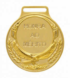 Medalha redonda Ref. 39000 - diâmetro 39mm - ouro/prata/bronze